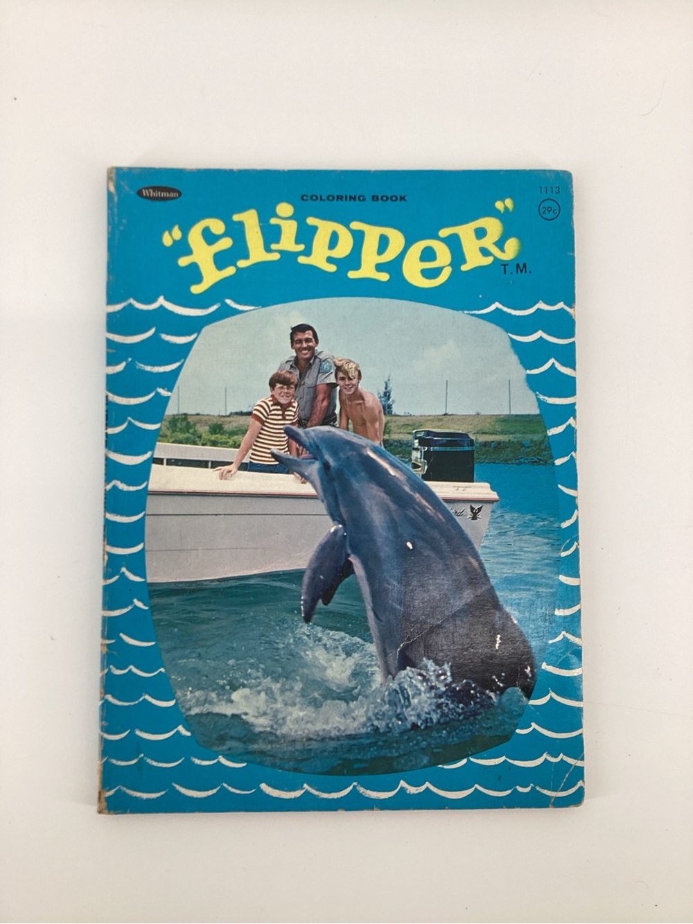 Wham-o Flipper Blue Vintage Coloring Book